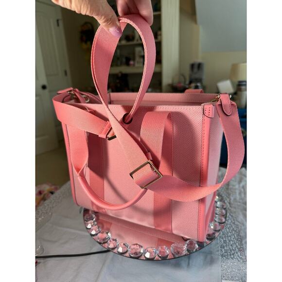 KATE SPADE, NWT, Blossom Pink, Small Canvas Tote/Purse/Crossbody - Picture 14 of 15